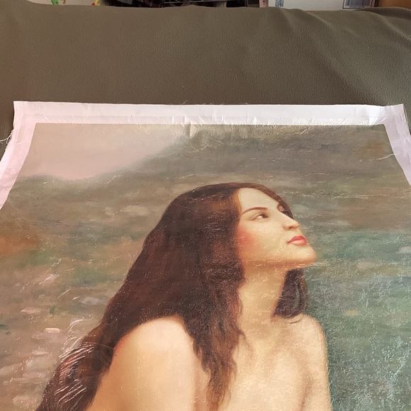 Amazing nude original oil painting. Approximately 24 1/2” x 36 1/2”. - Picture 2 of 5